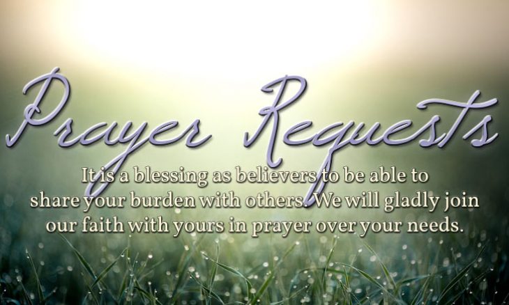 Prayer Requests – St. Mary of Pine Bluff Catholic Church